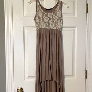 Jersey high low dress